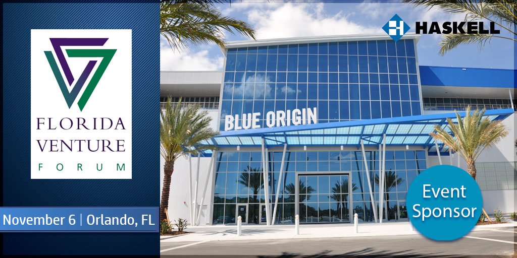 HaskellCo's tweet photo. Attending Florida Venture Forum & Space Florida’s #FACF19 tomorrow in Orlando? Our aviation & aerospace experts provide superior solutions through integrated delivery of facilities and infrastructure. Learn more https://t.co/lLkZGlp9TT @flventure @SpaceFlorida https://t.co/qhKKuxTgOa