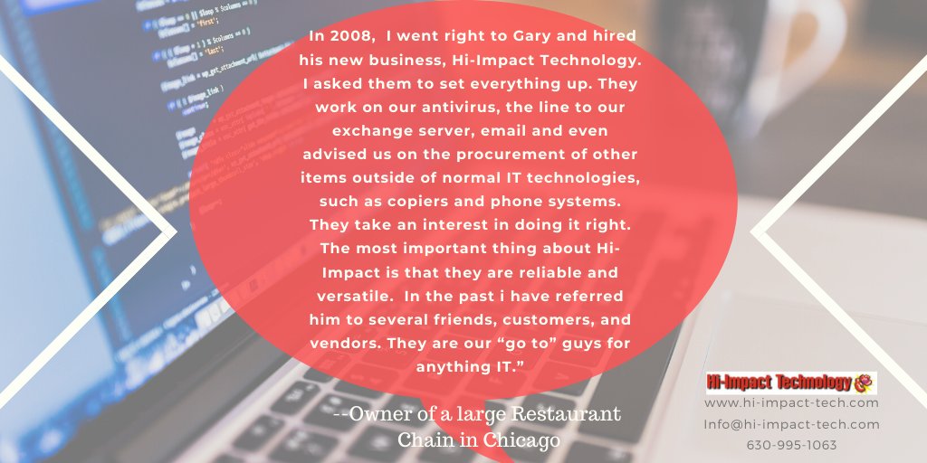 garyoh's tweet photo. Looking for a company that cares about your business as well as does all things relating to #IT? Contact us today to become another one of our satisfied clients: https://t.co/Pt2XXt4sP9

#testimonials #ITservices #IThelp https://t.co/6aPoeFTw1y
