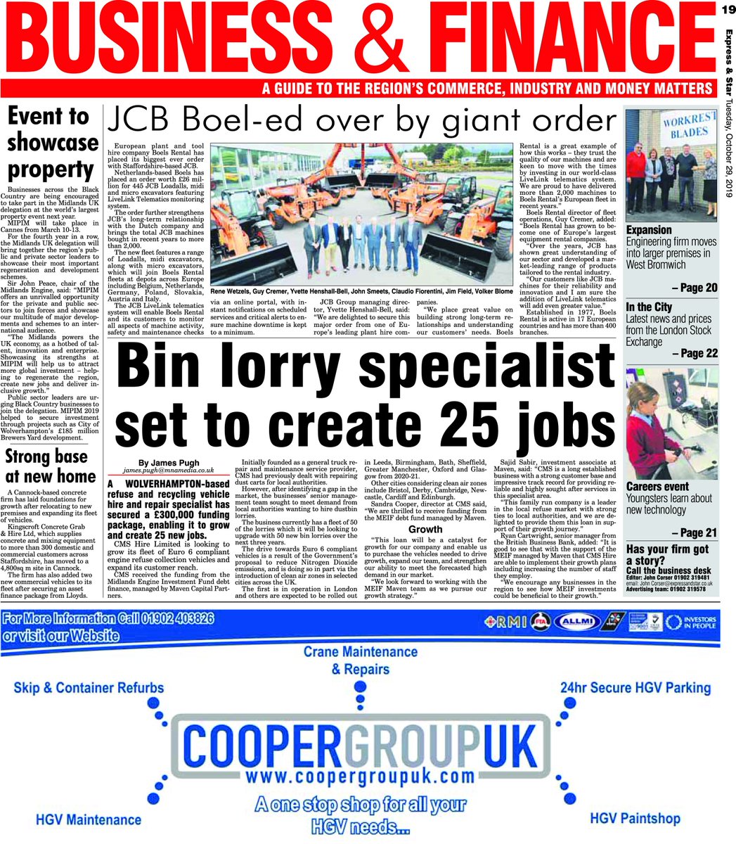 CooperGroupUK's tweet photo. Did anybody else spot us in the paper last week... https://t.co/WiDOtG0Aqx