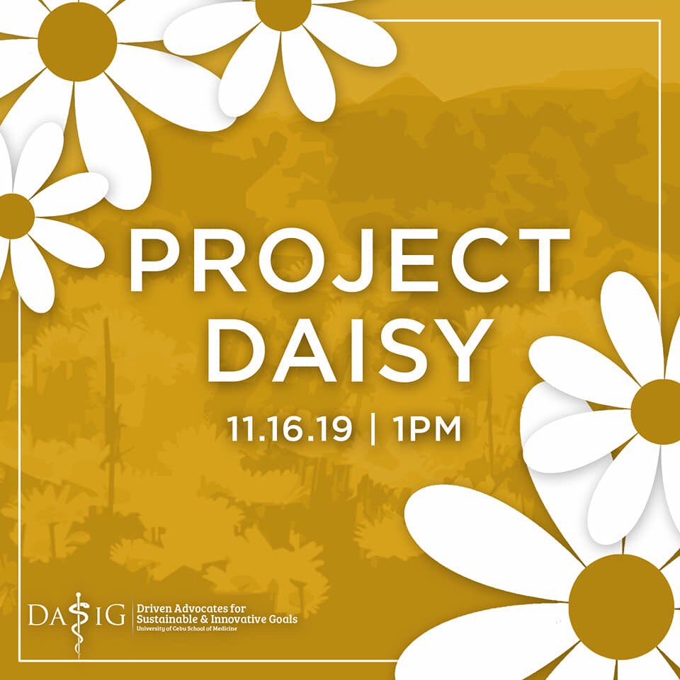 dasigucsm's tweet photo. A workshop centered around your emotional well-being, finally. Come, grow with us, this November 16, 2019 at 01:00-06:00PM.
Register here: https://t.co/YaJKIPsaOA
See you there!🌼🌱
#ProjectDaisy https://t.co/kTSM5DK2UH