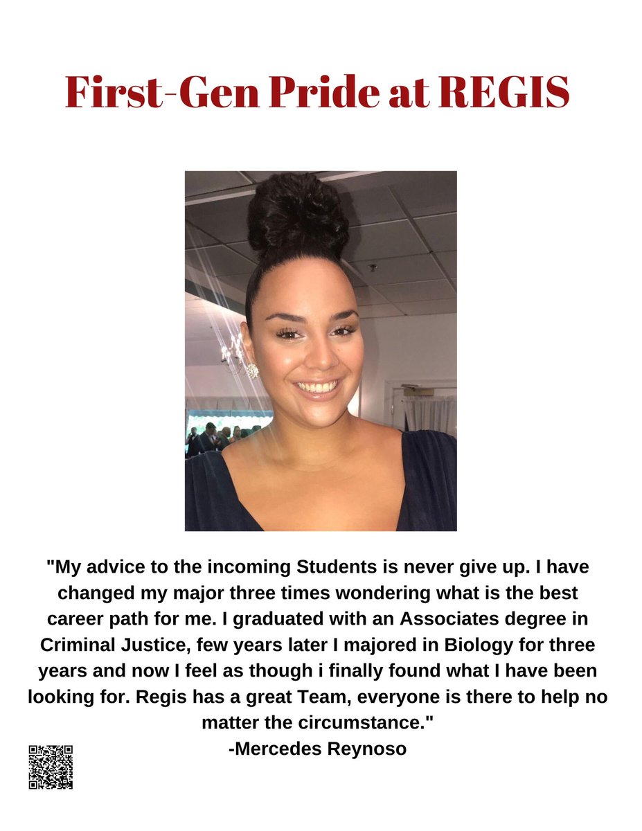kelt303's tweet image. Mercedes is one of our many #FirstGen students at #RegisNorth who is determined both in and out of the classroom! #FirstGenAtRegis #FirstGenWeek @RegisDiversity