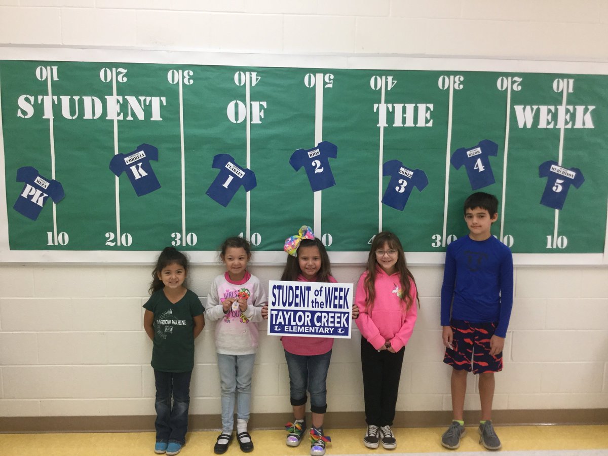 Really proud of our students of the week this week.  They are...Yaneli Meza, Gabriella Correia, Malaya Clakley, Jazzlyn Rios, Elena Gomez, Hayden Rizor, &amp; Hunter Murchison.  Great job guys!  <a href="/lampasastce/">Taylor Creek Elementary</a>  #thinkbiglisd  #thinkbigtce