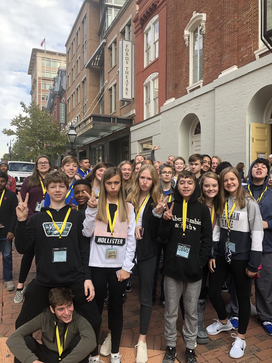 OBMS_Literacy's tweet photo. Successful stop at Ford’s Theatre #berkdc19 #berkbus2 https://t.co/XyrwJwb800