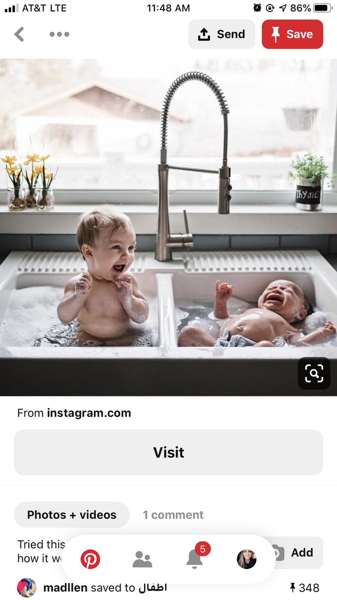 albybrooke_'s tweet photo. I sent this pic to JC the other day and said “this could be us but you playin’” and he said “that is a nice sink” https://t.co/GxHfwFIuro