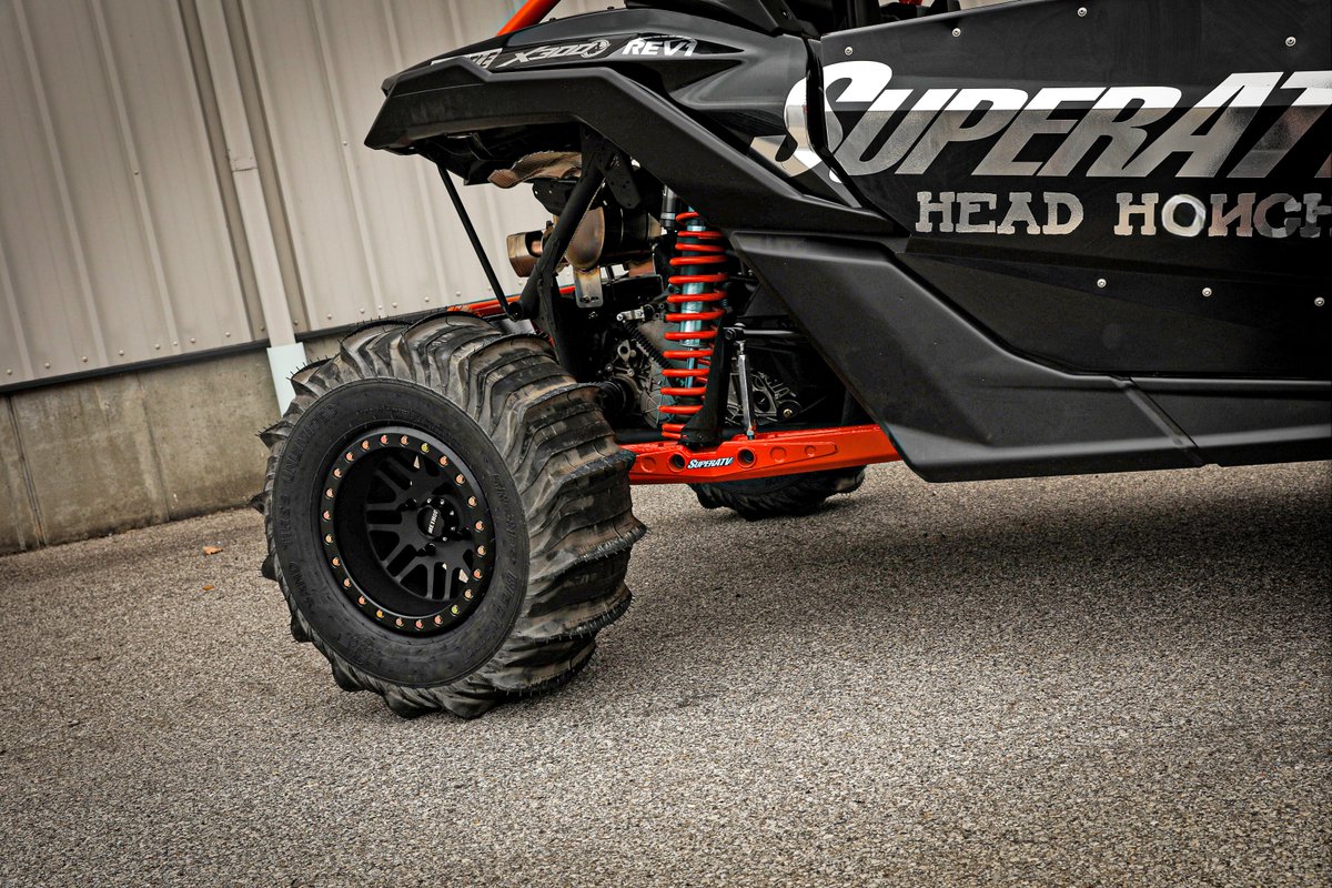 superatvtweet's tweet photo. Swing by #SATV booth (#S37011) inside at the @SEMASHOW  to check out a couple of our latest builds including this @CanAm #MaverickX3RR, #HeadHoncho! Don't forget to check out our outside booth (#V264) as well! 🤘😁 #TheSEMAshow
#sema #semashow #lasvegas #sandmachine #paddletires https://t.co/NWBiTer1nH
