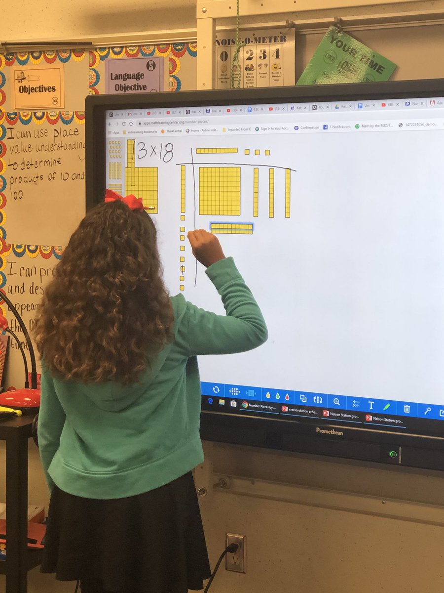KbrownNelson's tweet photo. Using base ten blocks to understand two-digit multiplication @KbrownNelson @kujawaes_AISD @jckeyser1213 https://t.co/m3MTLF8ewh