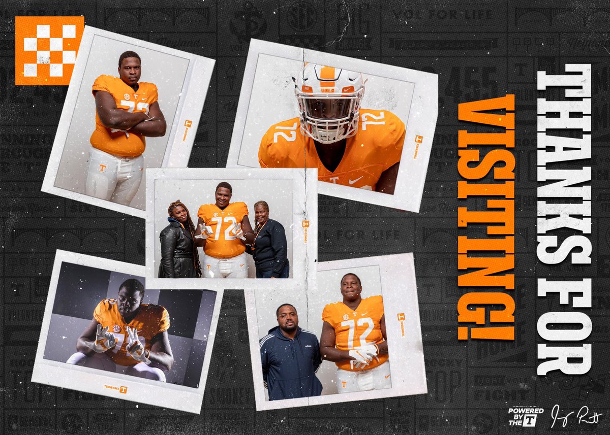 Kyree_72's tweet photo. Thanks to THE University of Tennessee Football staff for providing me an experience that’s unmatched. #GBO #PoweredbytheT https://t.co/1YLO9lOz5g