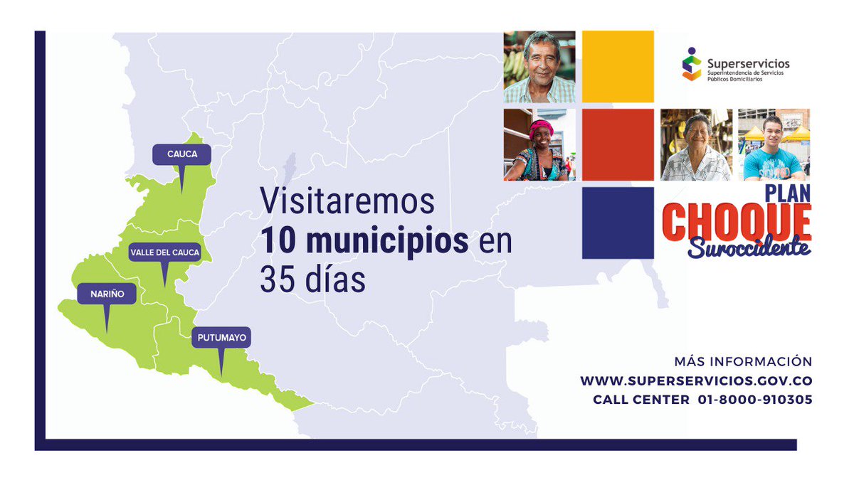 Superservicios's tweet image. Continúa la gira de medios de nuestra Directora General Territorial @BibiGP sobre el Plan de Choque para identificar las inconformidades de los usuarios de los servicios públicos en el suroccidente del país. El recorrido iniciará el próximo nov 7 en Orito y Puerto Asís, Putumayo.