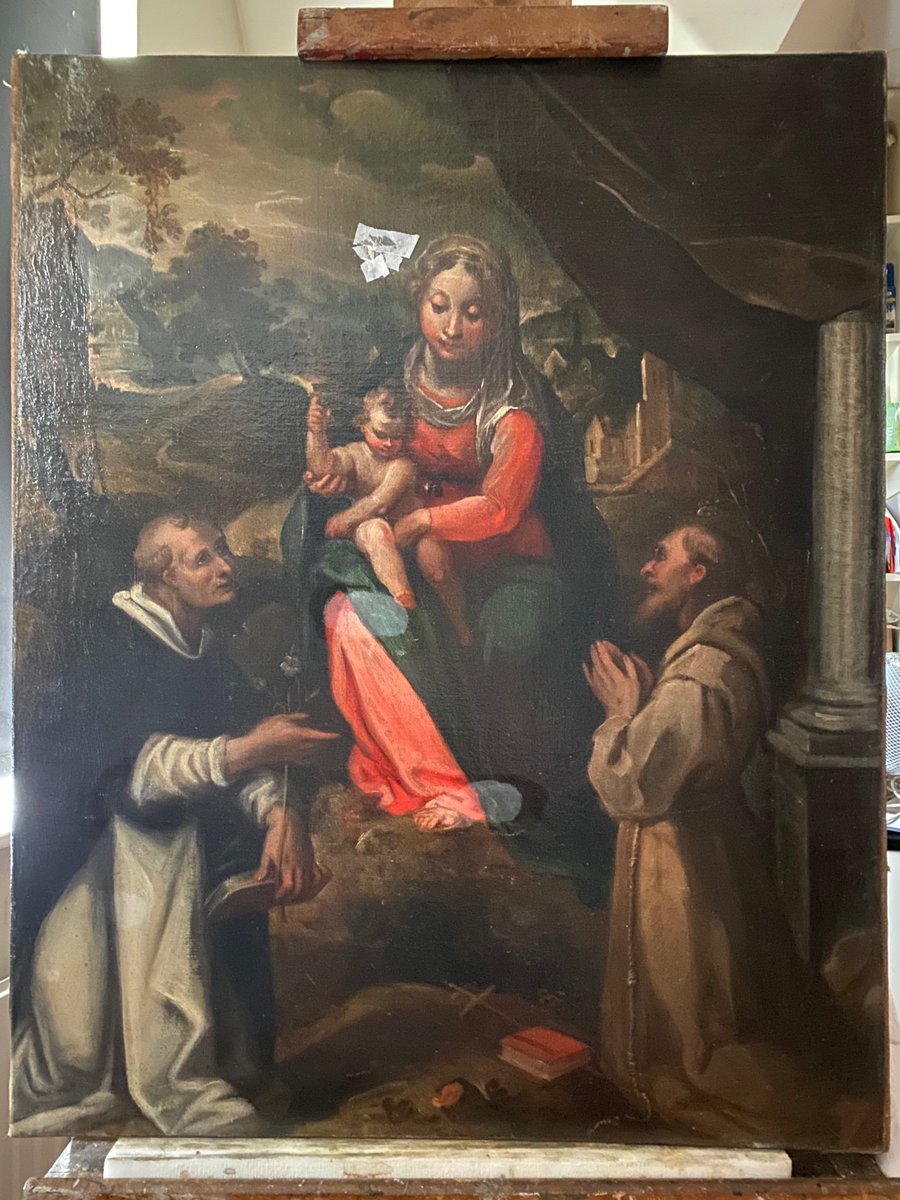 rtemesia's tweet photo. #AskAConservator like me #paintings #paint #pigments #art #history #culture #artists #socialmedia https://t.co/HowDrS9bV1