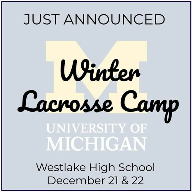 ChapsLax's tweet photo. JUST ANNOUNCED! Visit our website (in bio)/michigan for more info on the Youth Winter Wolverine Lacrosse Camp, run by @umichlacrosse head coach, Kevin Conry. Join us on December 21 &amp; 22 for this historic event! SPACE IS LIMITED! Go Chaps!  #westlake #wes… https://t.co/Iyg4w31Tgo https://t.co/f0CKTbRGeX