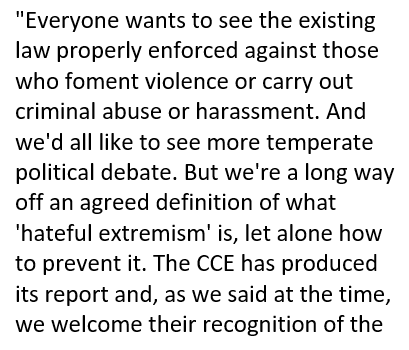 speechdefenders's tweet photo. A spokesman for DFS responds to news (see: https://t.co/mnnNLKQVyF) that Sara Khan, Commissioner for Countering Extremism, has written to the PM, Jeremy Corbyn and Jo Swinson urging them to commit to tackling 'hateful extremism'. #DefendFreeSpeech https://t.co/YBLJHvhwcf