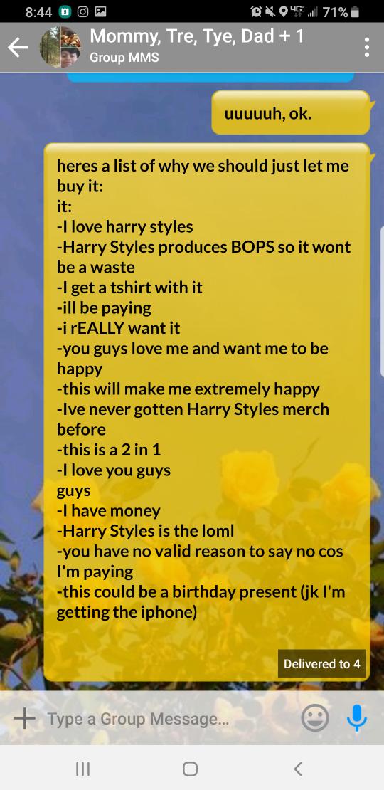 k_agony_'s tweet photo. @Harry_Styles help me convince my family to get the digital presale w/ the shirt :) https://t.co/hPZIUOEwfm