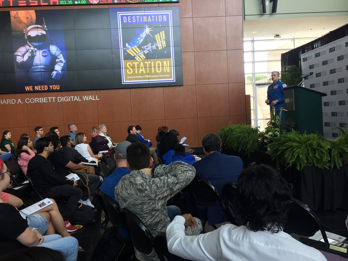 USFMuma's tweet photo. Who will be wearing that suit on the planned missions five and 20 years from now?  Today’s students. #usfds https://t.co/sV1g7rvebr