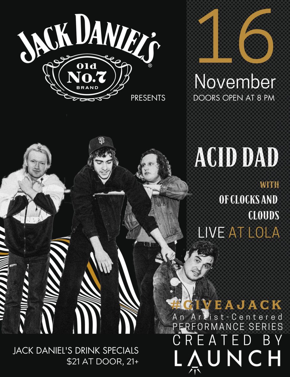 Up next! We rock out with <a href="/aciddad666/">Acid Dad</a> Dont sleep on this one! 

tickettailor.com/events/launch/…