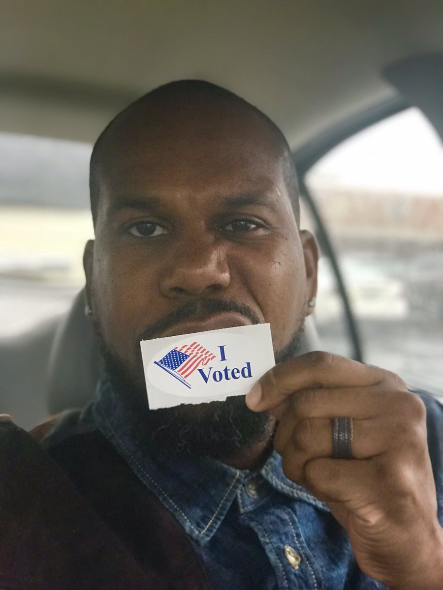 iwasderrick's tweet photo. I got mean with it!!! #iVoted https://t.co/MJ2dV4TQBV
