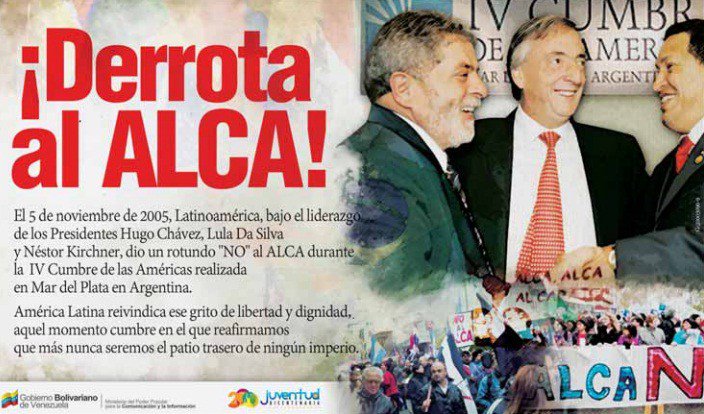 AnibalGarzon's tweet photo. El 5 de noviembre de hace 14 años (2005) celebré dos grandes unidades.
La unidad de conocer a mi actual compañera sentimental, y la unidad de los pueblos latinoamericanos derrotando al imperialismo norteamericano diciendo NO al ALCA. #America #noalca https://t.co/3BEEDagZv3