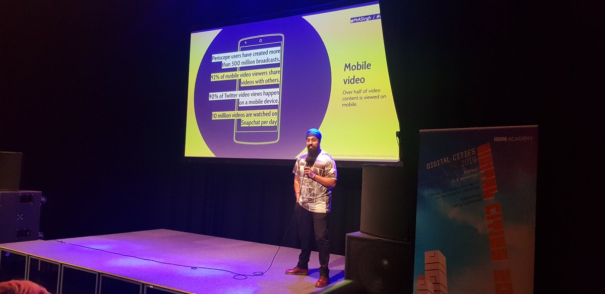 SarahMcCaffrey's tweet photo. Great session on live streaming with @MrASingh - such a talent, such an inspiration!!! #digibelfast https://t.co/Aa4ICtBCZO