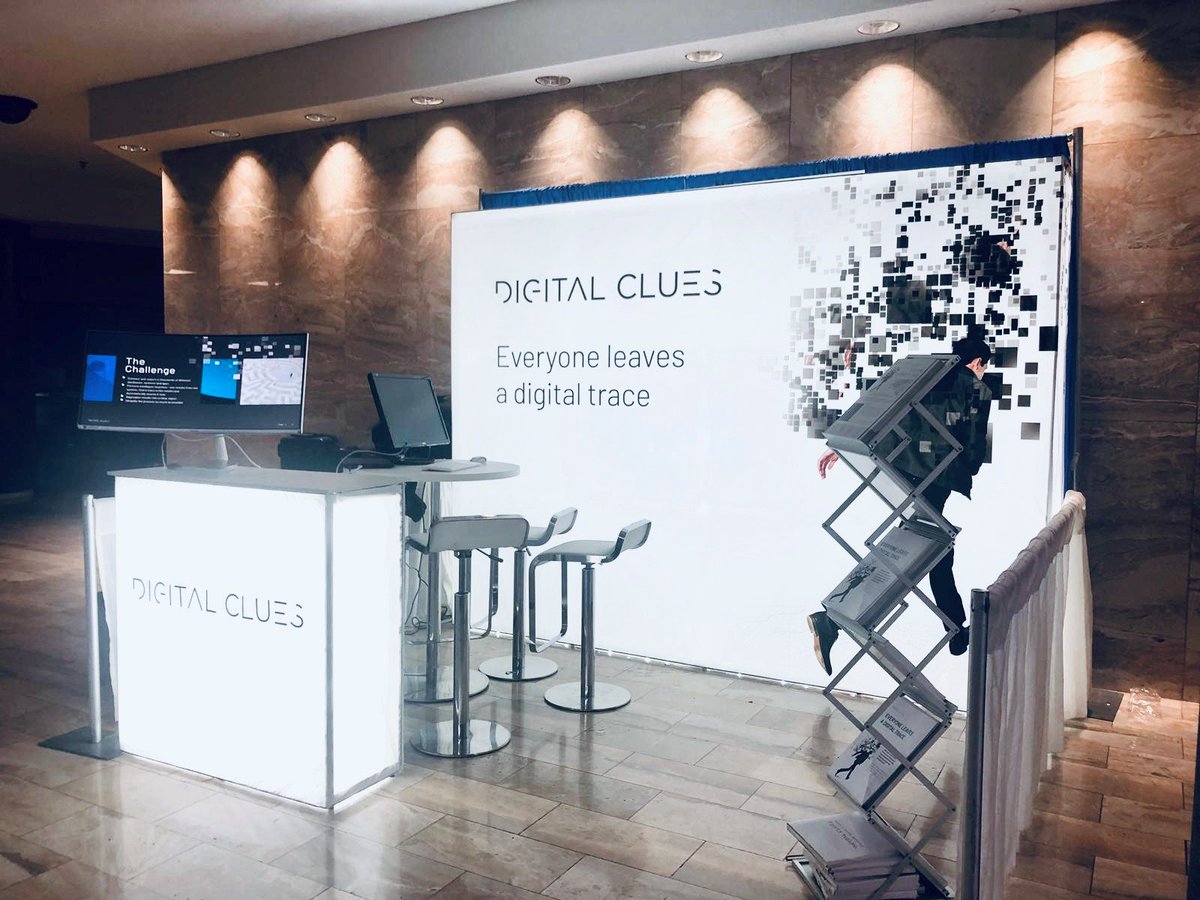 DigitalCluesAG's tweet photo. Fusion Center investigators, we are all set for you! NFCA Annual Training Event 2019 HERE WE GO! #fusioncenters #targetprofiling #osint #nfca2019 https://t.co/qp0TJlRILu