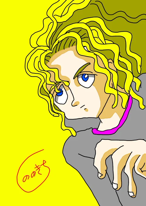 やっつけでアイビスでIFロングウェービー度15%を嶋崎がカットしたIFテルくん描いてみた。やっつけなのでアラが目立つのは勘弁で。 