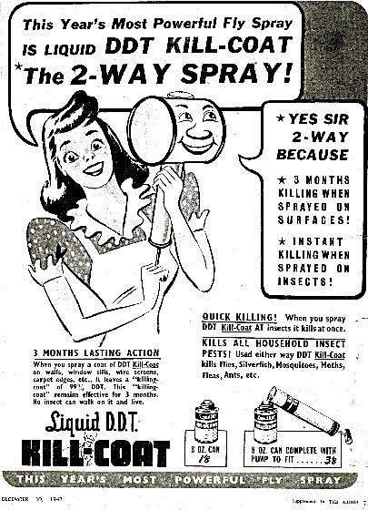 The symptoms of DDT poisoning are the same as polio. How could they tell the difference? Was it just called Polio? (Check out these DDT adds ☟)