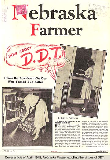 People were told to put it EVERYWHERE, & that it had beneficial effects on everything, people, pets, live stock & on crops.(More DDT adds ☟) 