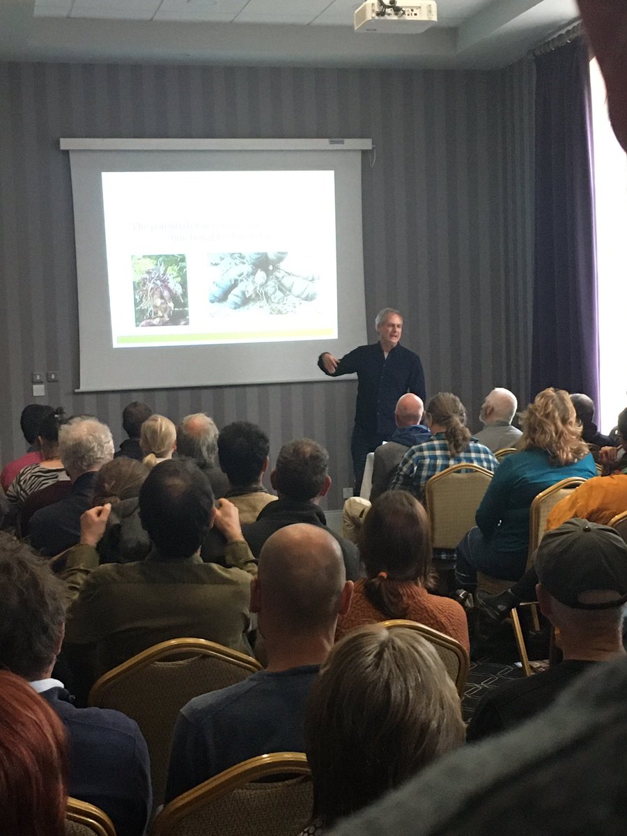 NatOrgSkill's tweet photo. Our #BioFarm19 Breakout Sessions are underway. @KLaitenberger talking about a range of alternative crops and their potential to be grown successfully in Ireland. “If you can grow in Leitrim - you can grow anywhere!” #BioFarm2019 https://t.co/z1xxTZg8IO