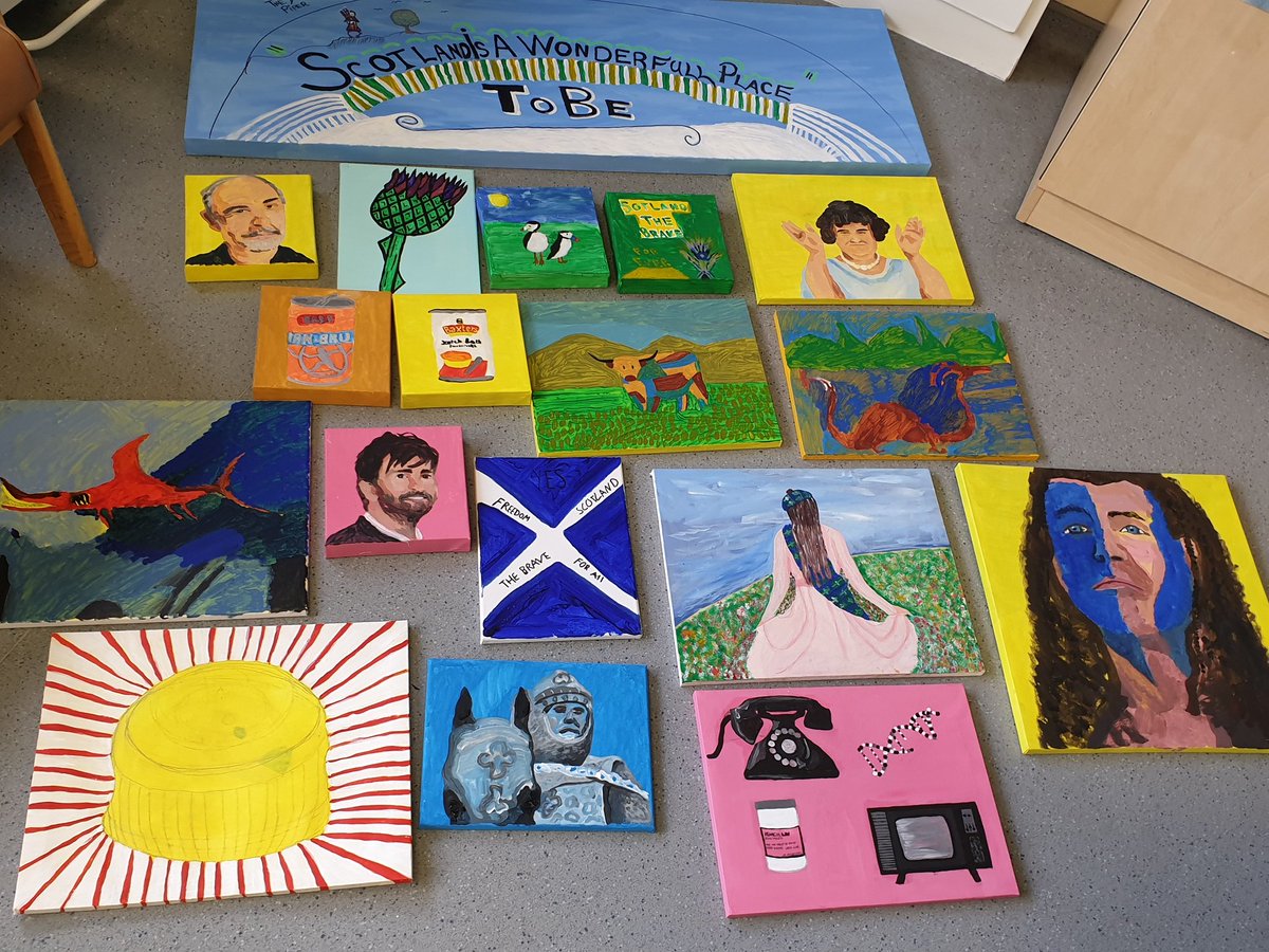 sfgrant7's tweet photo. #scottishart artwork done by renfrewshire nhs https://t.co/G6OcjnZE9I