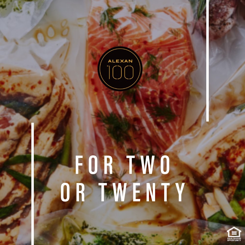 Cook for two or twenty in our #contemporarykitchens at #Alexan100 , which feature beautiful #quartzcountertops and #woodvinylflooring , #modernstainlesssteelappliances , #largecustomcabinetry , and #upgradedlightingfixtures . buff.ly/2NJJsuV #blog