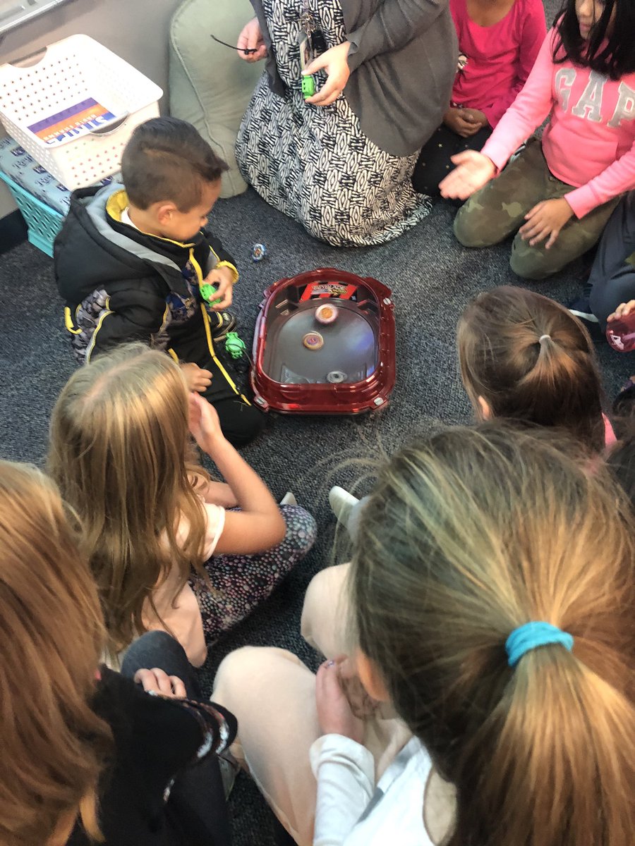 Our Star Student taught us about beyblades and challenged us to a match! It was a lot of fun! 👏<a href="/HRTJaguars/">Heartland Elementary</a>