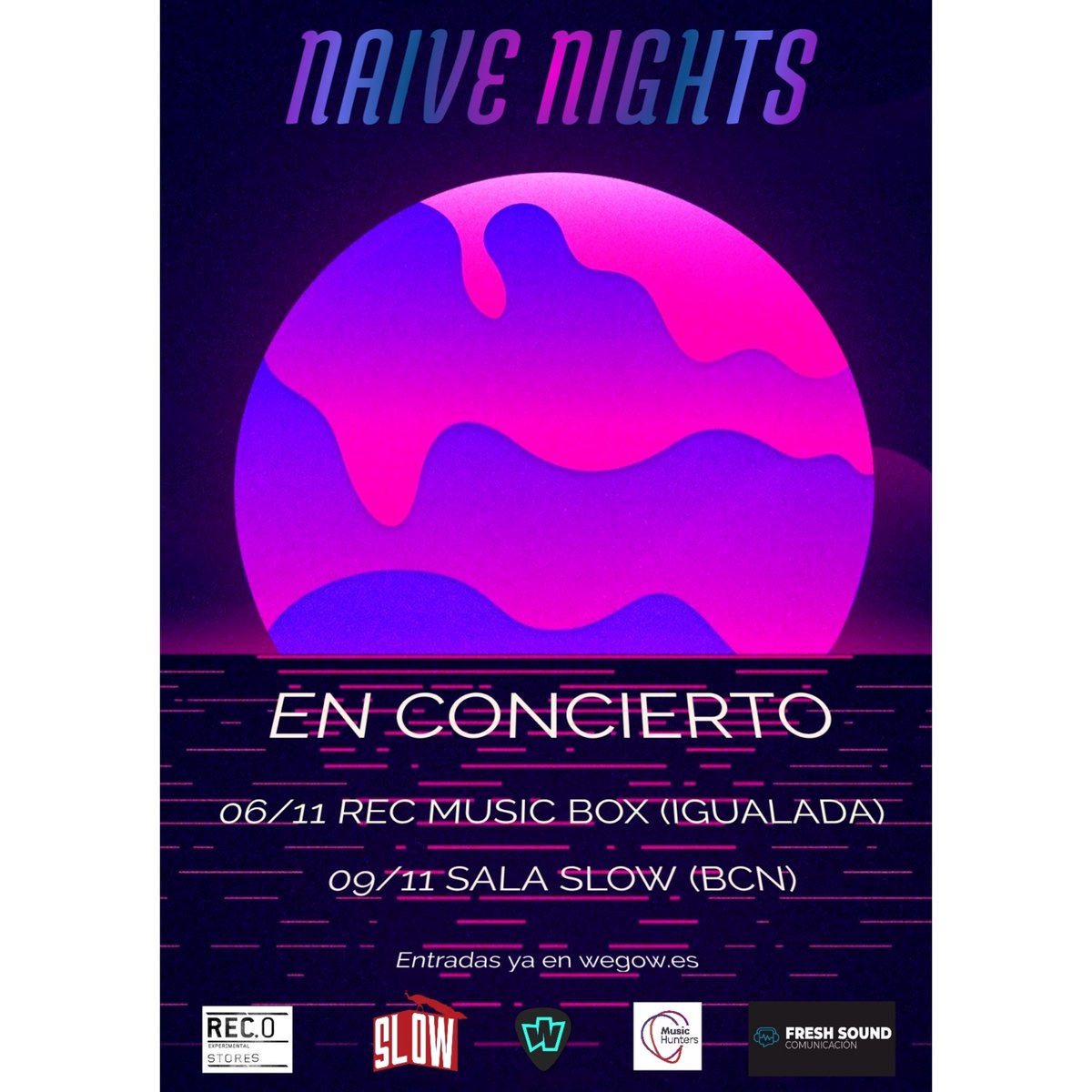 NaiveNights's tweet photo. S H O W S 🎉
06/11 - Rec Music Box (17 Hrs.) @RECstores
09/11 - Sala Slow Bcn (20:30 Hrs.) @SlowBarcelona @ClodsBand
Entradas en https://t.co/G68b4cJbdL

@ComFreshSounds @musichunters_es @wegowES https://t.co/oZEUPfDU7Y