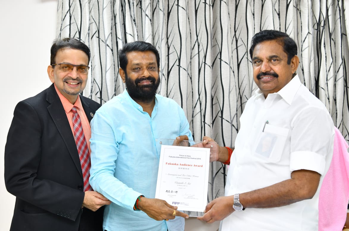 viewfinderfp's tweet photo. The Honourable CM of Tamil Nadu, Eddappadi Palzanichami, was all praises for "Sivaranjiniyum Innum Sila Pengalum" for winning Best Film in Japan and many other accolades! #SATOW #SivaranjaniandTwoOtherWomen https://t.co/Zh8kvnaO5Z