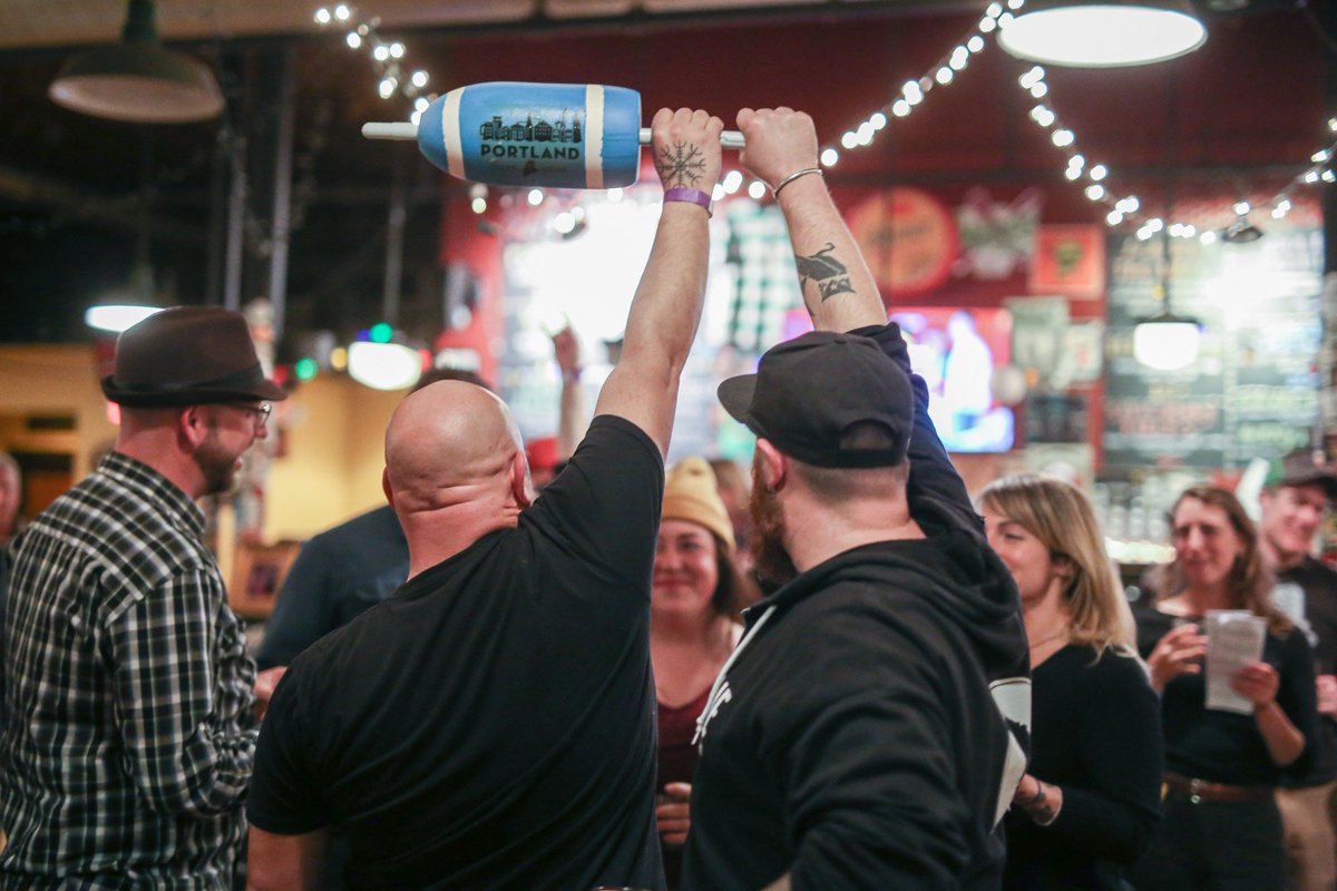 207beerweek's tweet photo. . @LonePineBeer y & Jerramy Doughty won the 2019 Pro-Am last night, congratulations! #207beerweek https://t.co/wm0Uapmx21