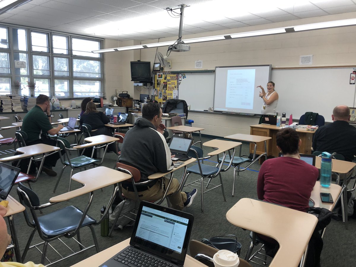 EBHS and CJHS teachers participating in Canvas PD @EBProgress <a href="/EBPublicSchools/">East Brunswick Public Schools</a> #teachersteachteachers