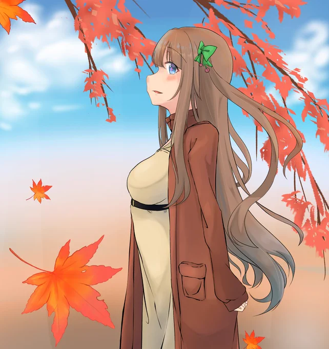 紅葉?
#花京院ちえり
 #ちぇり絵 