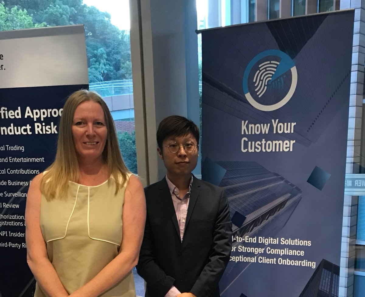 KYC_Ltd's tweet photo. Today we presented Know Your Customer at #HKFinTechWeek's World RegTech Summit. The event, sponsored by @InvestHK &amp; hosted by @PwC, brought together key players in the #HongKong #Regtech ecosystem for an afternoon of insights into the latest technology trends! https://t.co/QhtVG0wbAe