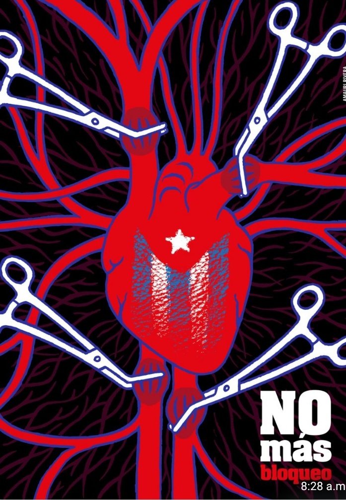 YakeniaH's tweet photo. @CubacooperaEcGu 
@CubacooperaEc 
@CubaMINREX 
@embacuba_ecuad @CubacooperaCu 
#SomosCuba #NoMasBloqueoContraCuba
#ElBloqueoEsReal El ùnico proposito de Los EE.UU es asfixiarnos politico- economicamente para q el pueblo cadesca de recursos y doblegarnos a su yugo. https://t.co/MRns4pfSYa