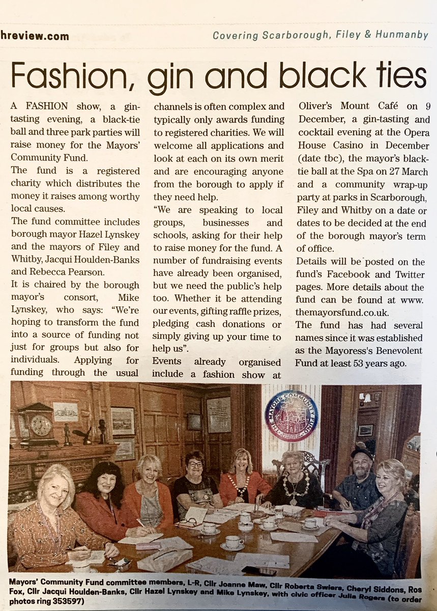 Many thanks to The Scarborough Review for this great article in their November edition.