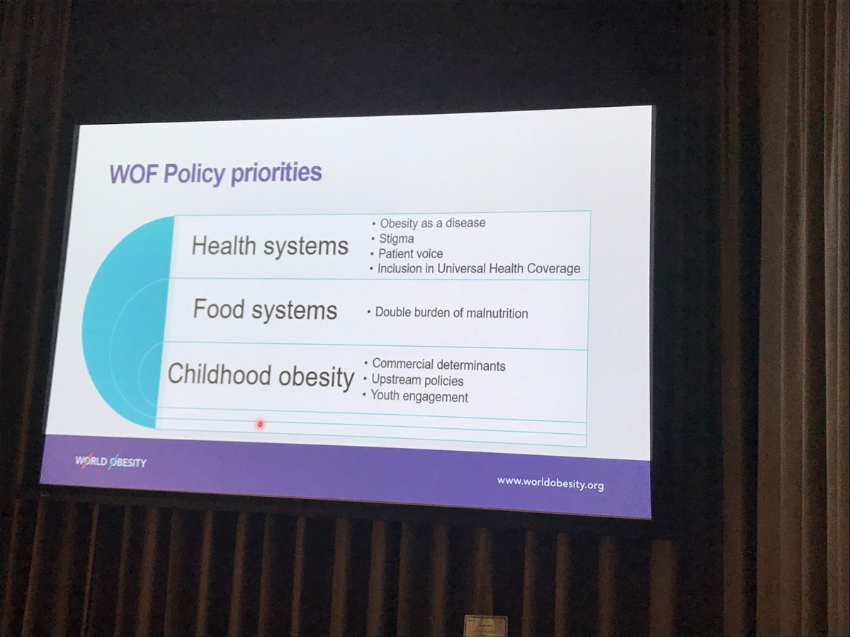 Love, love these priorities of the World Obesity Federation.  
Key targets for this important issue from <a href="/WorldObesity/">World Obesity</a>