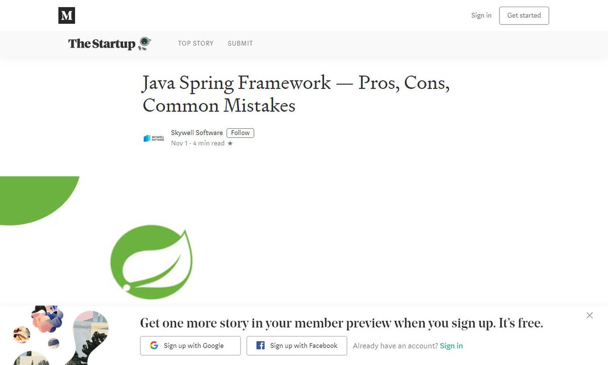 Devcide1's tweet image. Java Spring Framework — Pros, Cons, Common Mistakes
#server #springframework #javaspringframework #advantages #developers #development
via @medium
☛ amp.gs/qLGz