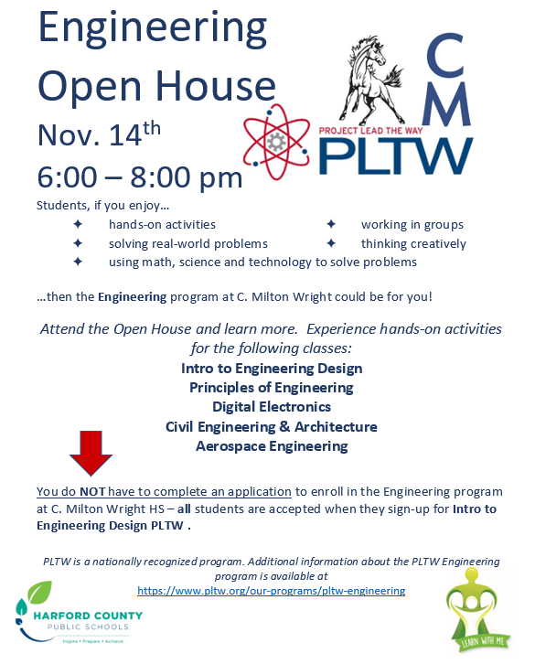 EHarrisCMW's tweet photo. Come out and Learn about PLTW Engineering @CMiltonOfficial @HCPSchools @AP_JonesHCPS @MrRedmondAP @SMSLibraryLions https://t.co/0HxT9Fcijb