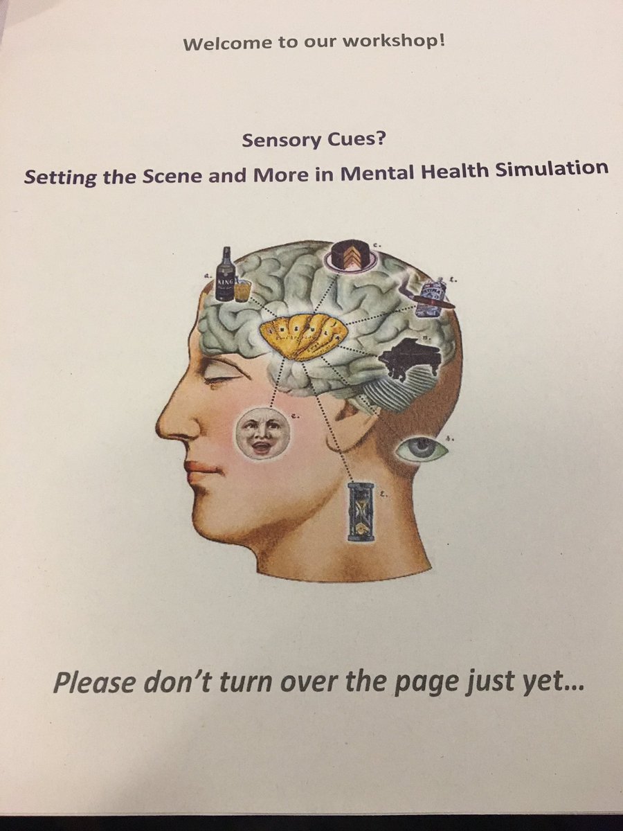 sim_uog's tweet photo. Using the 5 senses to increase fidelity and ‘buy-in’ within simulation #aspih19 https://t.co/Hmdrn87zb1