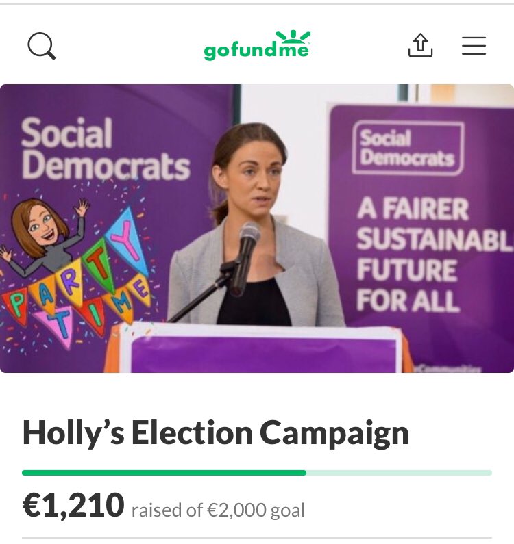HollyCairnsTD's tweet photo. More than halfway there 🎉 It’s a long road ahead but it’s amazing to have such great support. Hitting a 2k target will help us hit the ground running-an amazing start.
This is people power at its best. 
Thank you, thank you, thank you🙌 
Please retweet! https://t.co/XY7gZENmi1 https://t.co/3ISkns7dcc