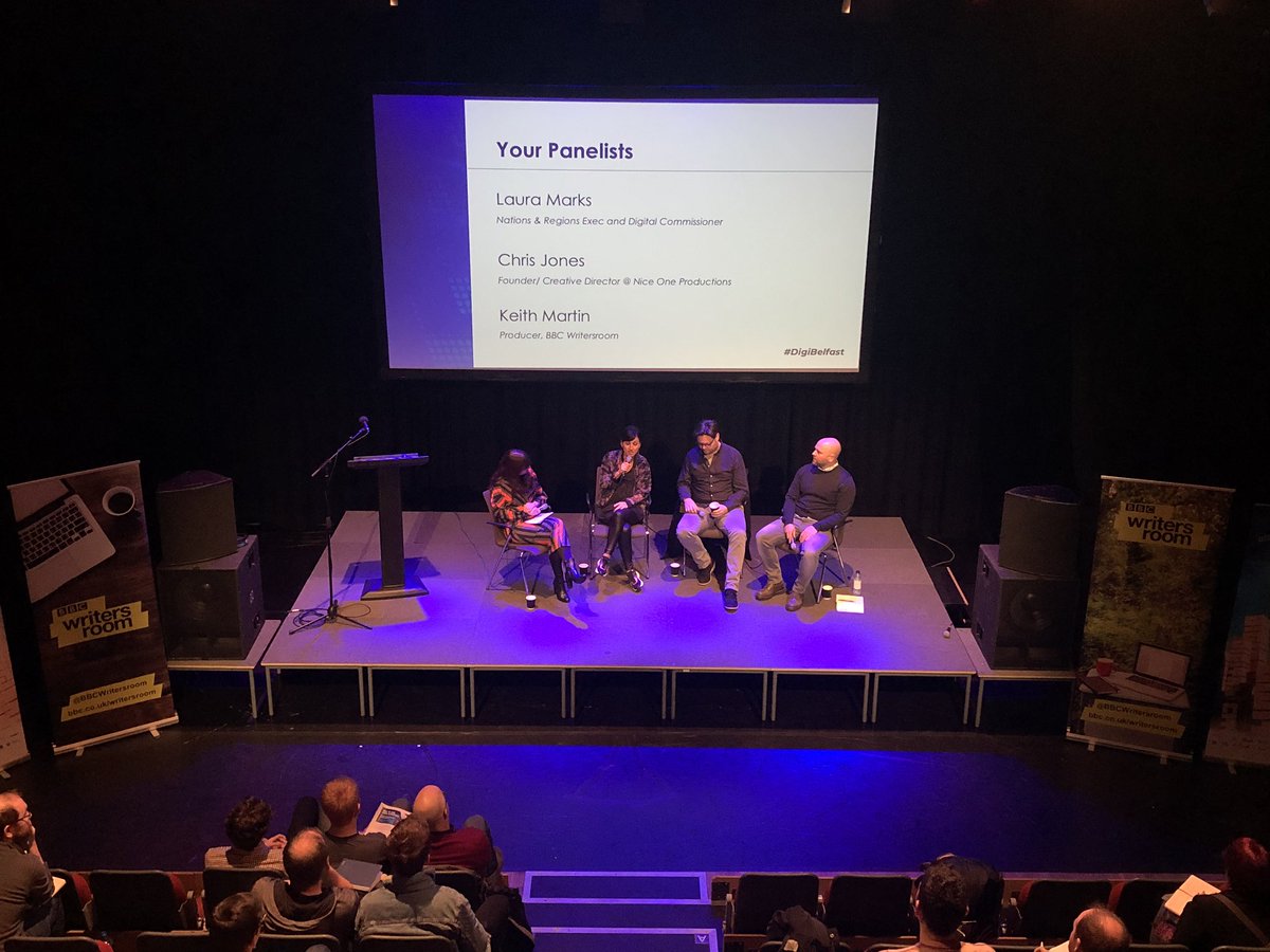 geeparkinson's tweet photo. Great session on comedy writing!! Definitely feeling inspired by all the amazing content being produced 🙌#digibelfast @BBCAcademy @bbcwritersroom https://t.co/ifU2UI2fdL