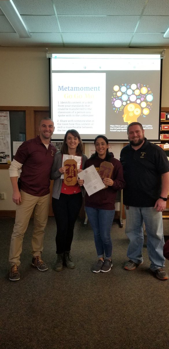 BristolAggie's tweet photo. Congrats to Ms. Eddlem and Ms. Costa on the BA Excellence Award for going above and beyond! #BAPRIDE https://t.co/6ZIIIHOdP1