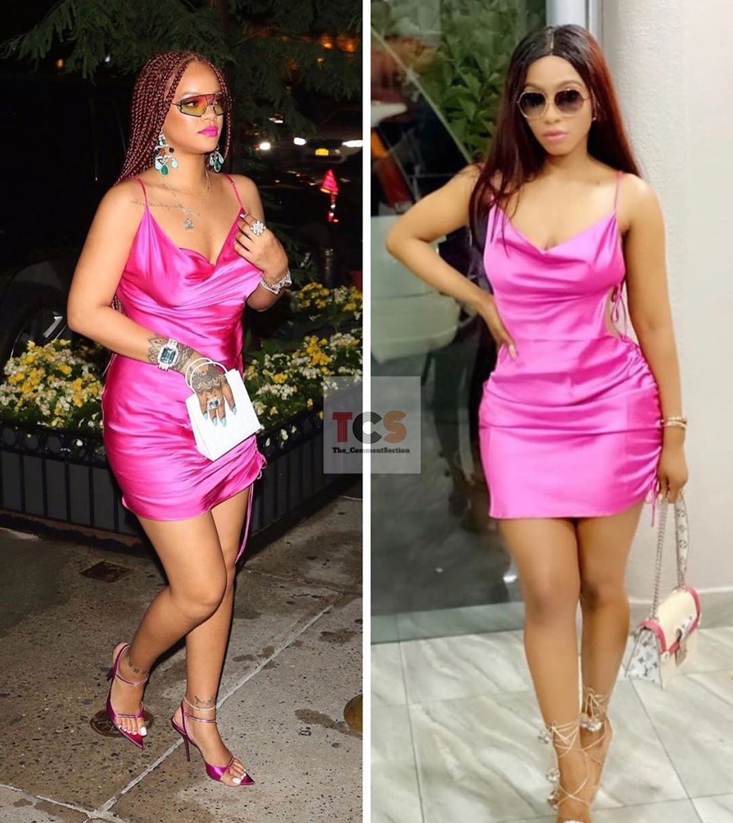 starnewsngr's tweet image. Who rocked this $550 Fenty dress better ?

RT for Rihanna 
Like for Mercy 

#BBNaija #MercyXDencia