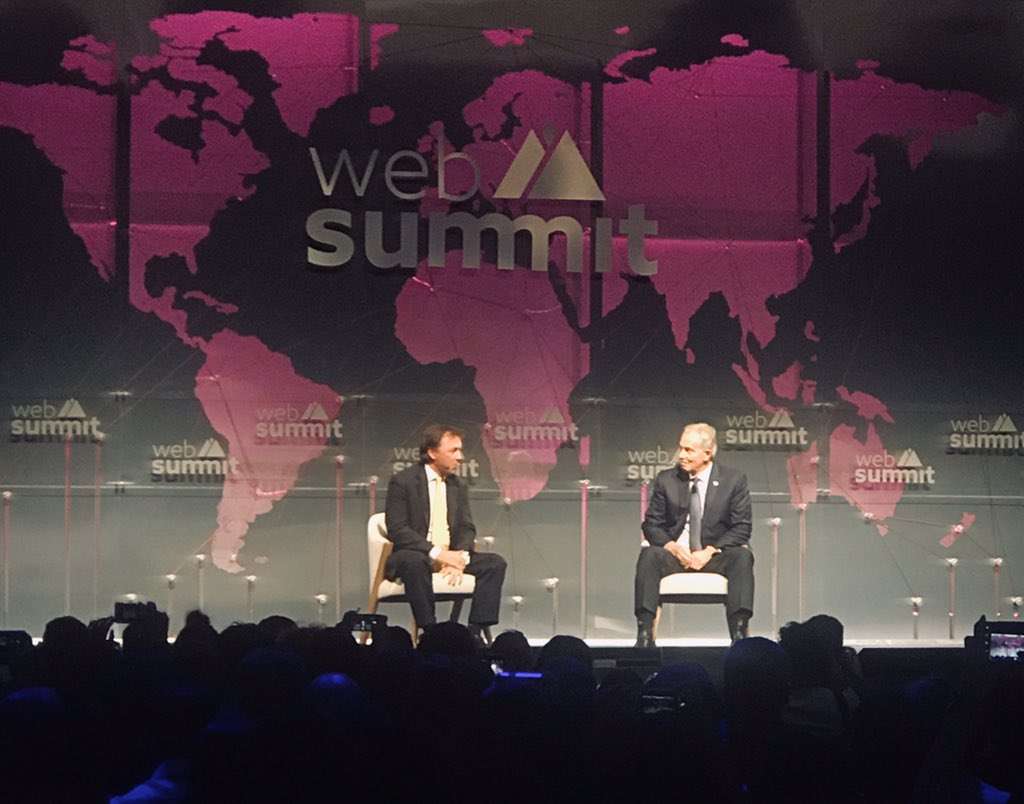 CentricToday's tweet photo. #WebSummit #TonyBlair “most of the discussions about #Brexit is not about leaving Europe, more about the challenges on a country economic state” and 2016 was a weird year, everything we did not think could happen... happened not only in the UK https://t.co/DgrTprvXqT