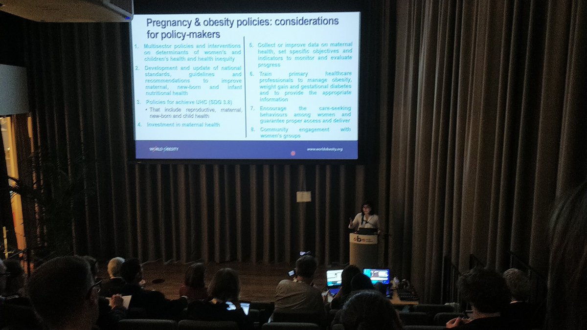 CeulemansDries's tweet photo. Lesly Vejar from @WorldObesity underlines the importance of ongoing research into obesity and improving care for pregnant women with obesity. Patients are not responsible for having #obesity and should not be the victim of #Stigma #BiochemEvent @obsmuk https://t.co/N4LyZeCyVs
