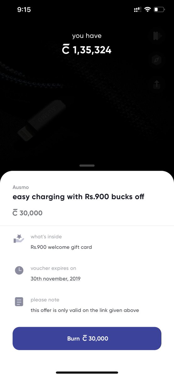 madhuusv's tweet photo. Burn 30k points on #Cred to get ₹900 off on #ausmo #Iphone cable which costs ₹1299 on #Ausmo own website where as @amazonIN sells same cable for ₹799... now who is fooling who?? @AusmoCo https://t.co/3HxP5dEkap
