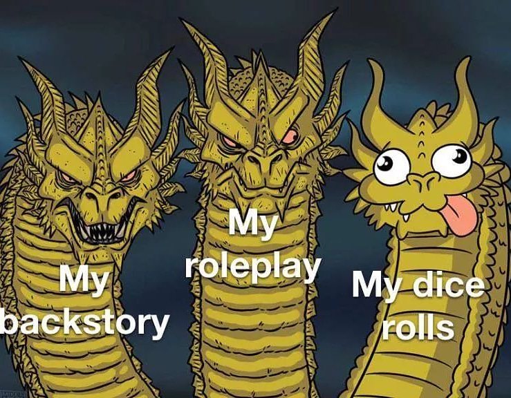 SweetTeaAndDND's tweet photo. I'm having dejavu but this is Caldus (my current character)1000%. I try so hard to be cool... #playerproblems #dice #baddice #derp #dnd #dnd5e #5e #sweetteaanddnd #podcast #dndmeme #tabletoproleplaygame #ttrpg #tabletop #roleplay #roleplaygame #rpg https://t.co/3DF3J5jmob