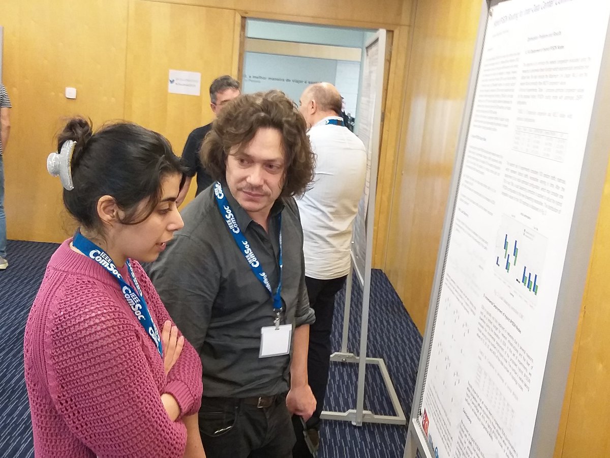 CloudNet2019's tweet photo. More from Poster session. Hybrid IP/SDN Routing for inter-Data  Center Communications.  #cloudnet2019 #coimbra #IEEE https://t.co/ZFoztD2vXS